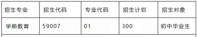 川南幼儿师范高等专科学校五年制招生计划