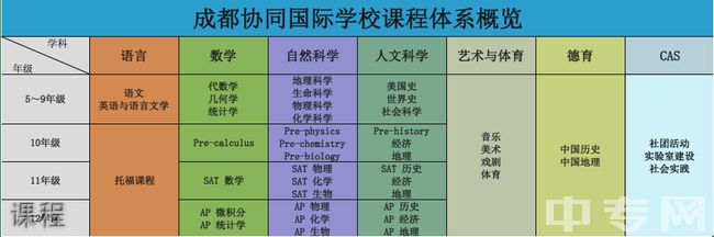 成都协同国际学校课程