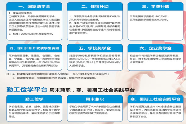 四川科技职业学院(天府校区)奖学金政策