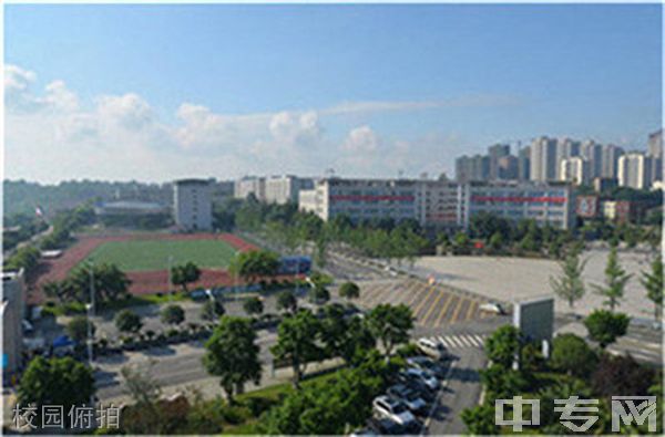 广安技师学院校园俯拍
