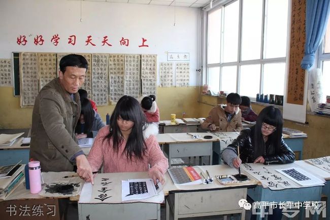 高平市长平中学[普高]书法练习