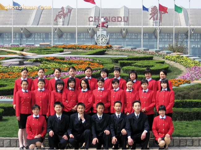 绵阳市凯阳民航物流职业学校就业于成都双流机场的学生