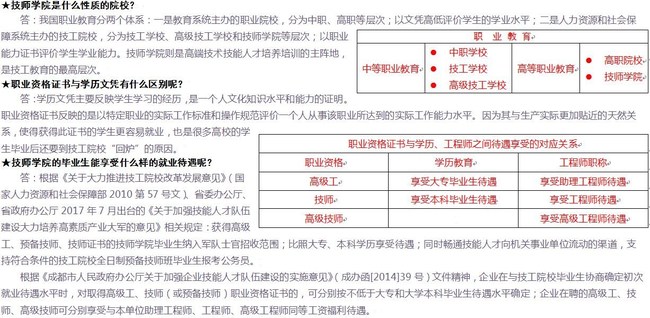 四川交通技师学院招生简章：考试问答1