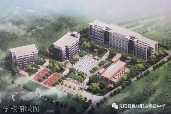 元阳县民族职业高级中学-学校俯瞰图
