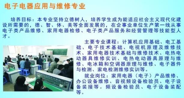 镇巴县职业中学(镇巴职教中心)电子电器应用与维修专业