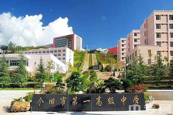 个旧市第一职业高级中学-学校大门