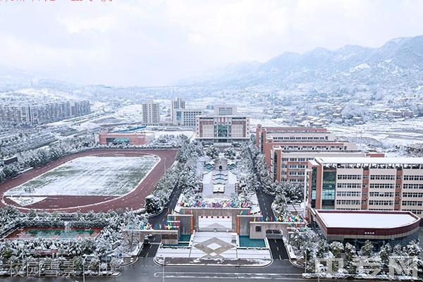 重庆南川隆化职业中学校（南川职业教育中心）-校园雪景（1）