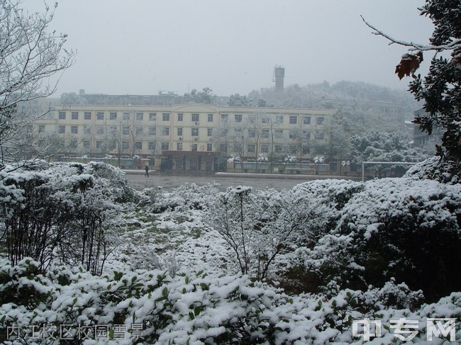 内江铁路机械学校（内江铁技校）内江校区校园雪景