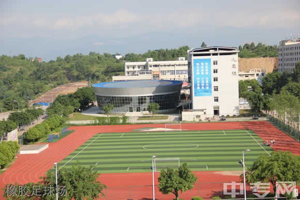 广安技师学院-橡胶足球场