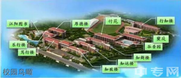 四川省泸州市江阳职业高级中学校-校园鸟瞰