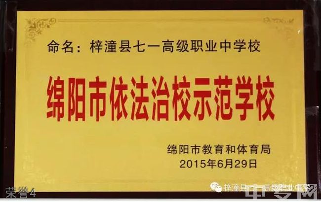 四川省梓潼县七一高级职业中学校-荣誉4