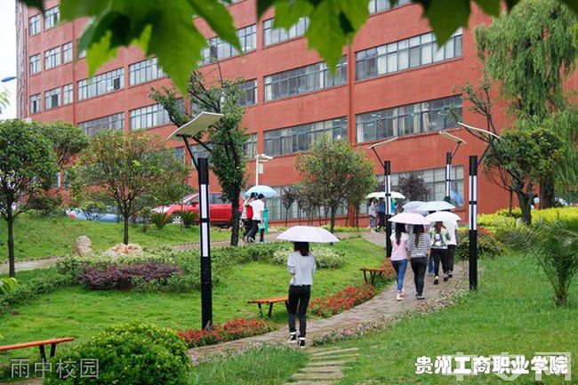 贵州工商职业学院[专科]-雨中校园