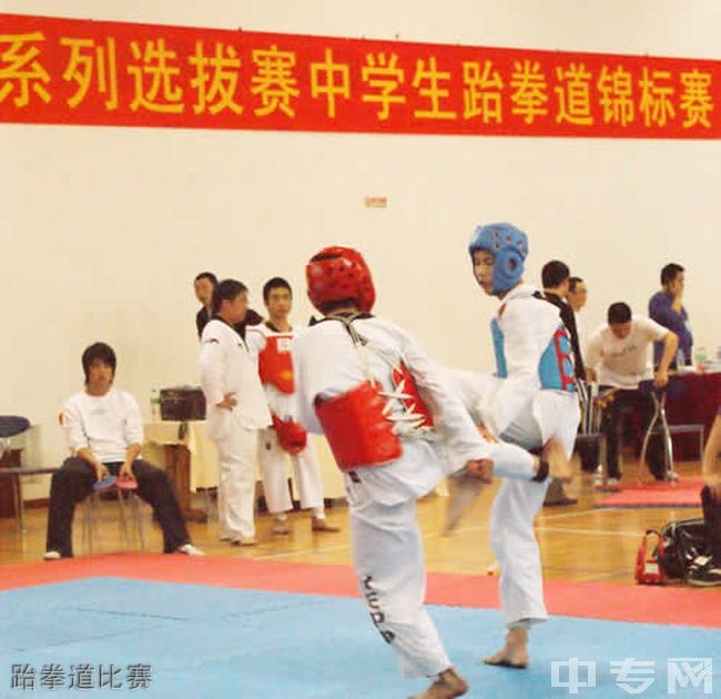 四川省成都列五中学跆拳道比赛