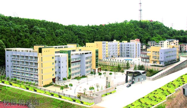 四川省南部中学[普高]-校园俯视图