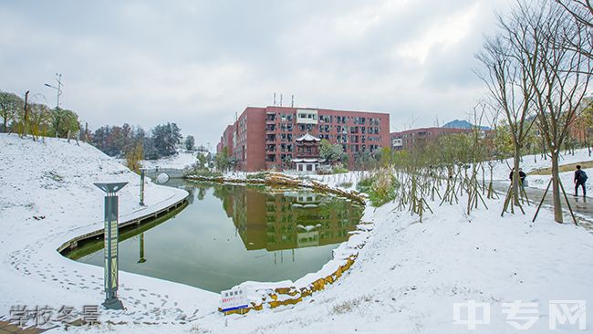 遵义师范学院继续教育学院学校冬景