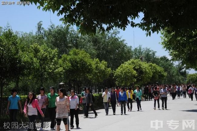 ☆重庆幼儿师范高等专科学校继续教育学院-校园大道掠影