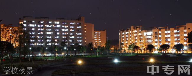 ☆重庆大学城市科技学院继续教育学院-学校夜景