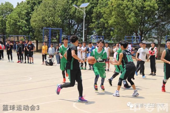 宣威市长征中学篮球运动会3