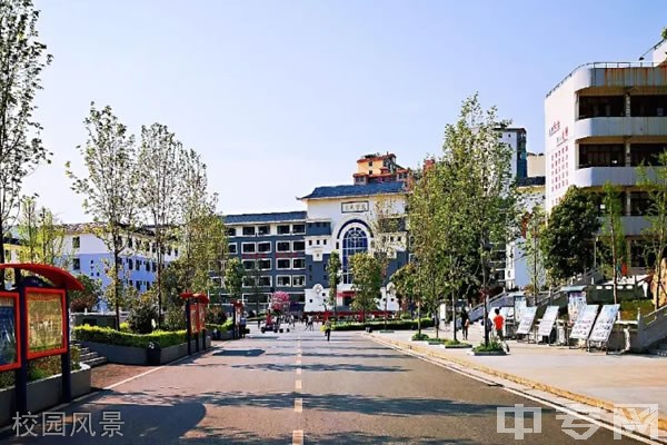 镇雄县民族中学校园风景