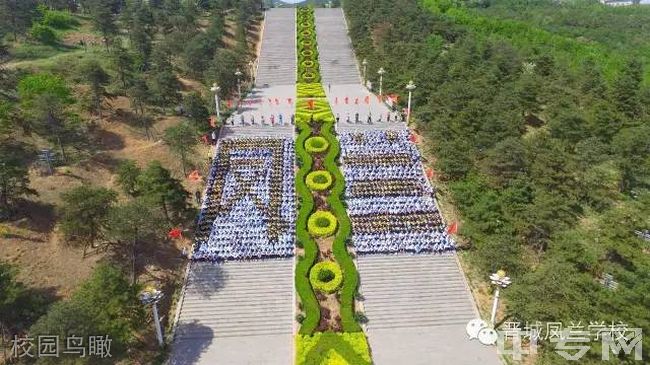 晋城凤兰学校校园鸟瞰