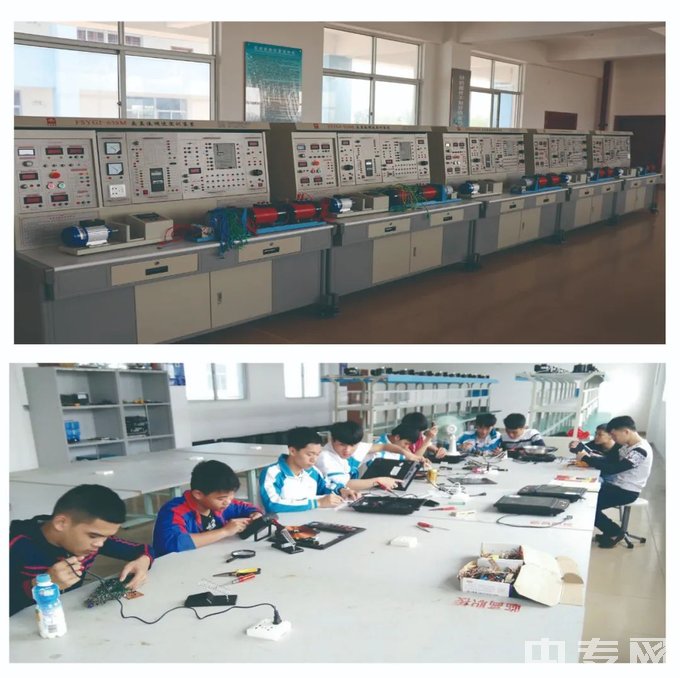 临高县中等职业技术学校-电子电器应用与维修实训课