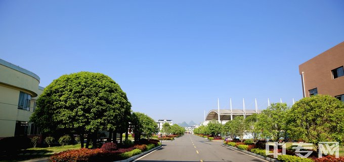 桂林市第二技工学校-主干道正景