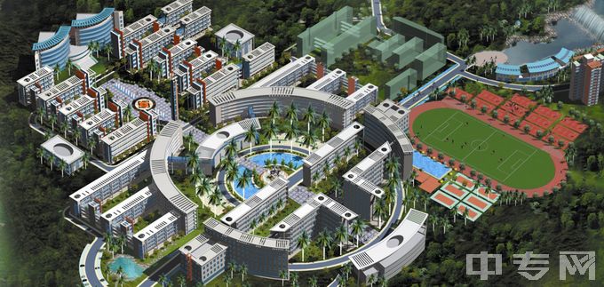 广州市增城区职业技术学校-鸟瞰图