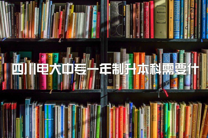 四川电大中专一年制升本科需要什么条件、报名有前置学历要求吗？