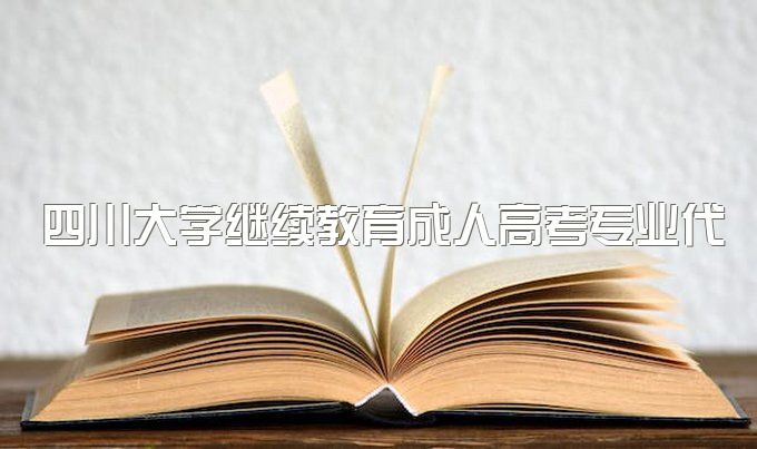 2023年四川大学继续教育成人高考专业代码