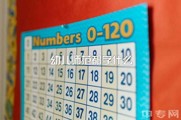 幼儿师范都学什么，幼师都要学些什么？