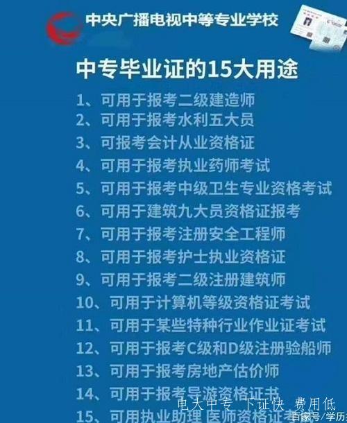 电大中专一年制含金量怎么样？