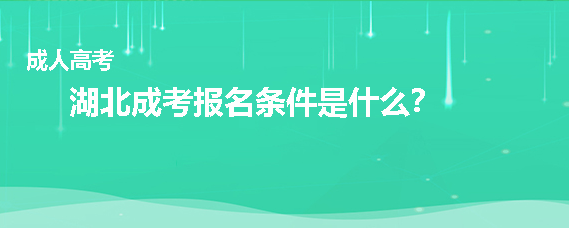 2022年湖北省成人高考报名条件有哪些?考试难吗